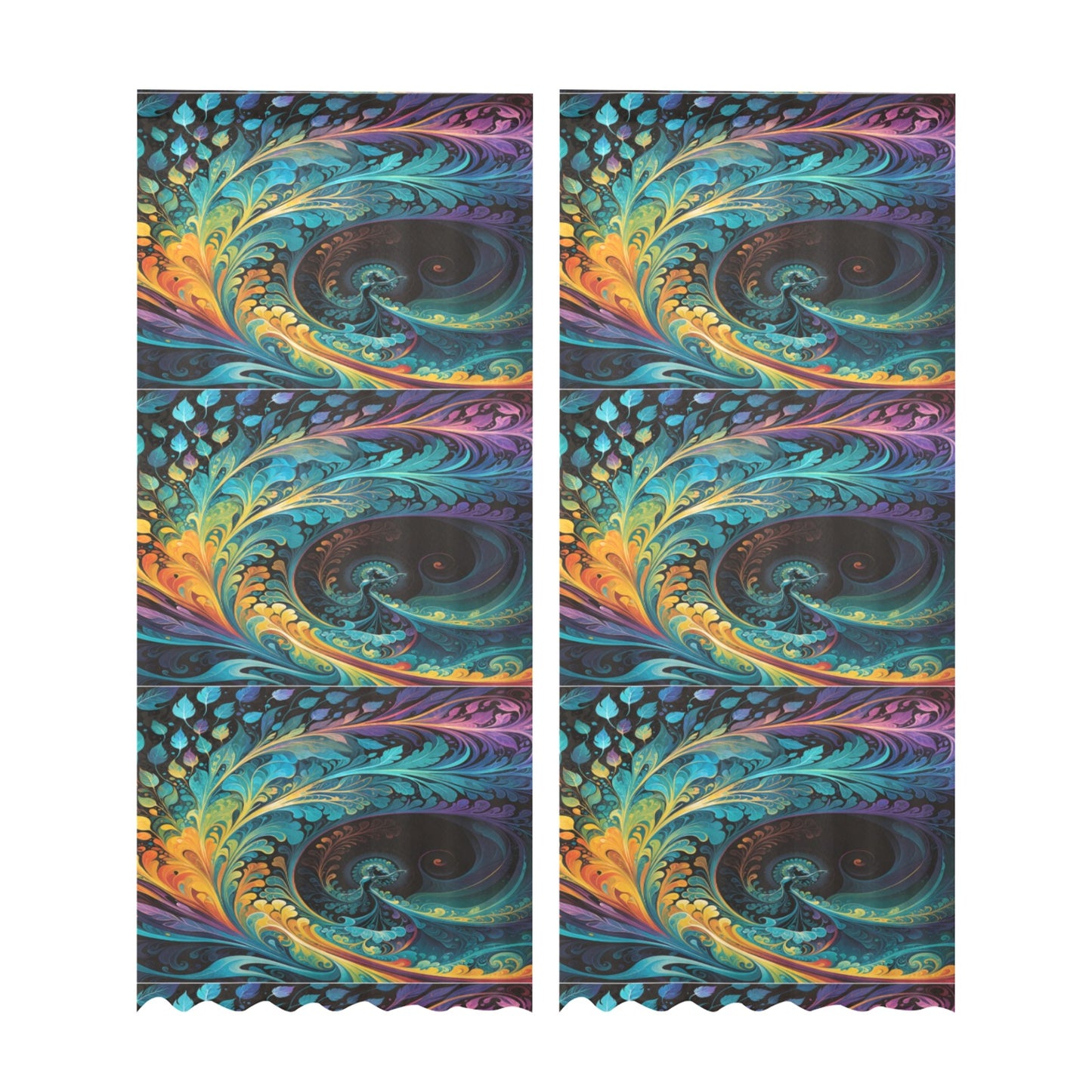 The Rhythm of Expression Curtain (Two-Piece)
