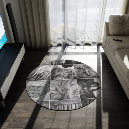 Ethereal by Farooq: In the Shadows Round Rug