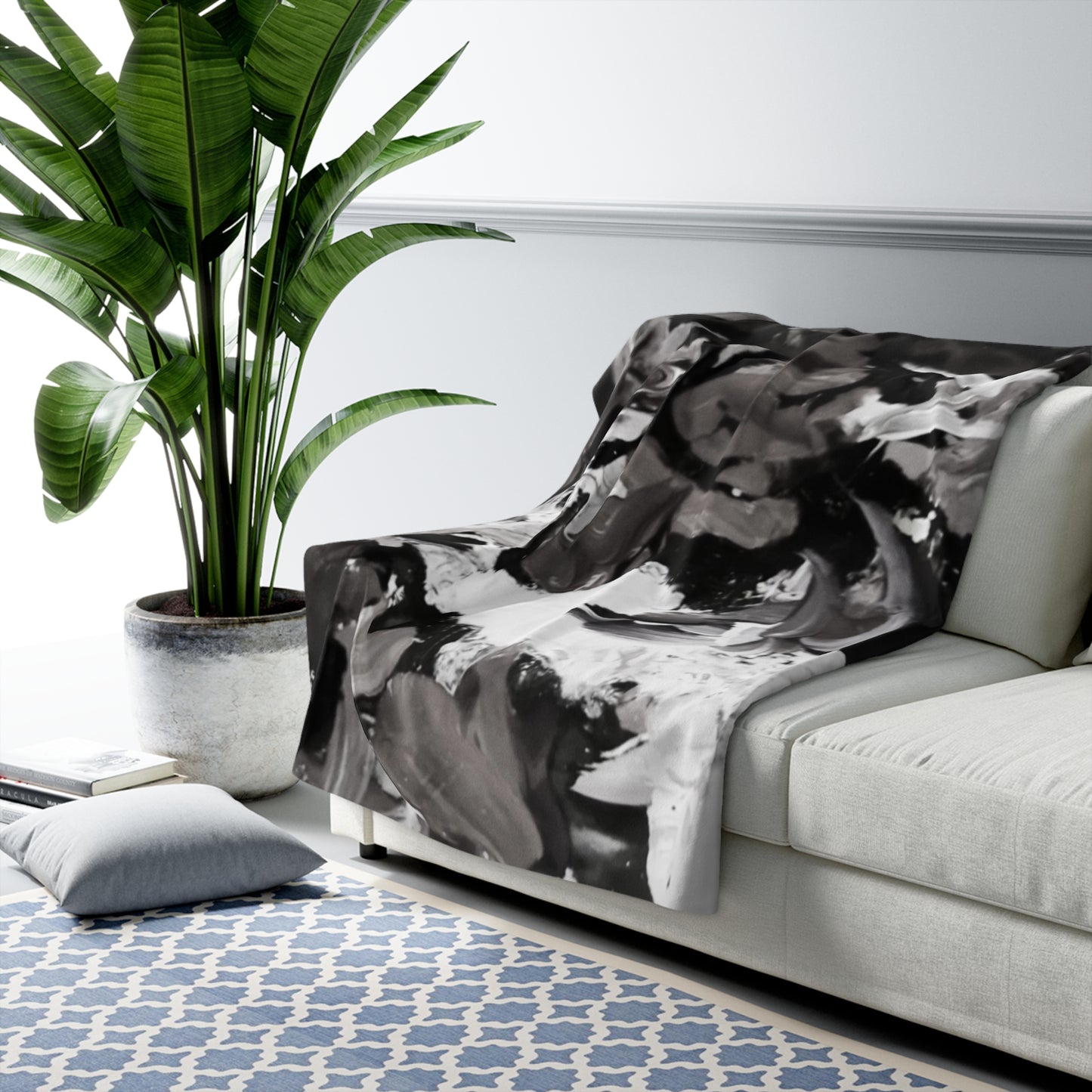 The Artist's Palette by Farooq: In The Shadows Sherpa Fleece Blanket