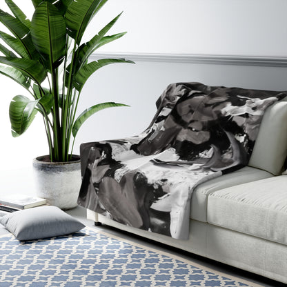 The Artist's Palette by Farooq: In The Shadows Sherpa Fleece Blanket