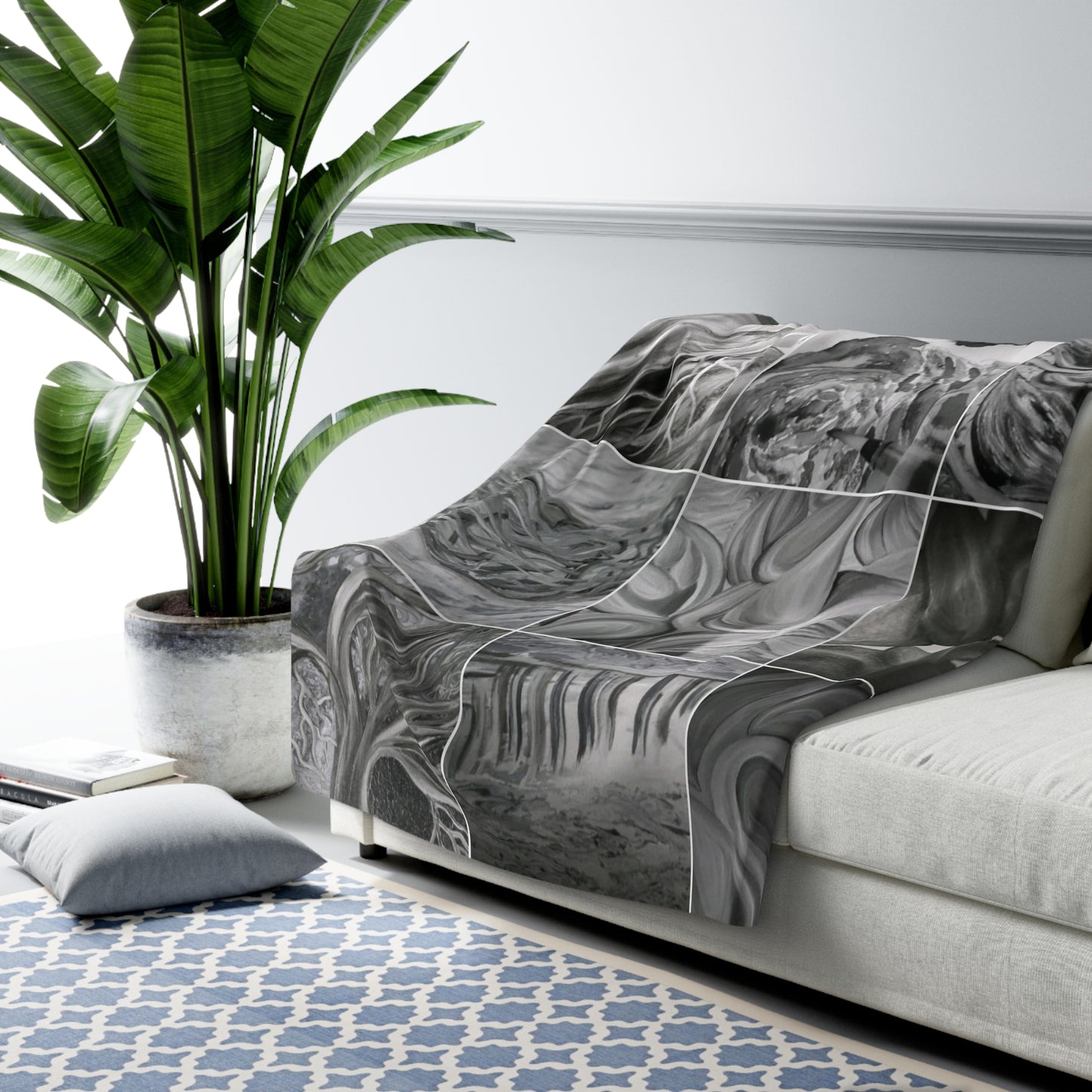 Ethereal by Farooq: In The Shadows Sherpa Fleece Blanket