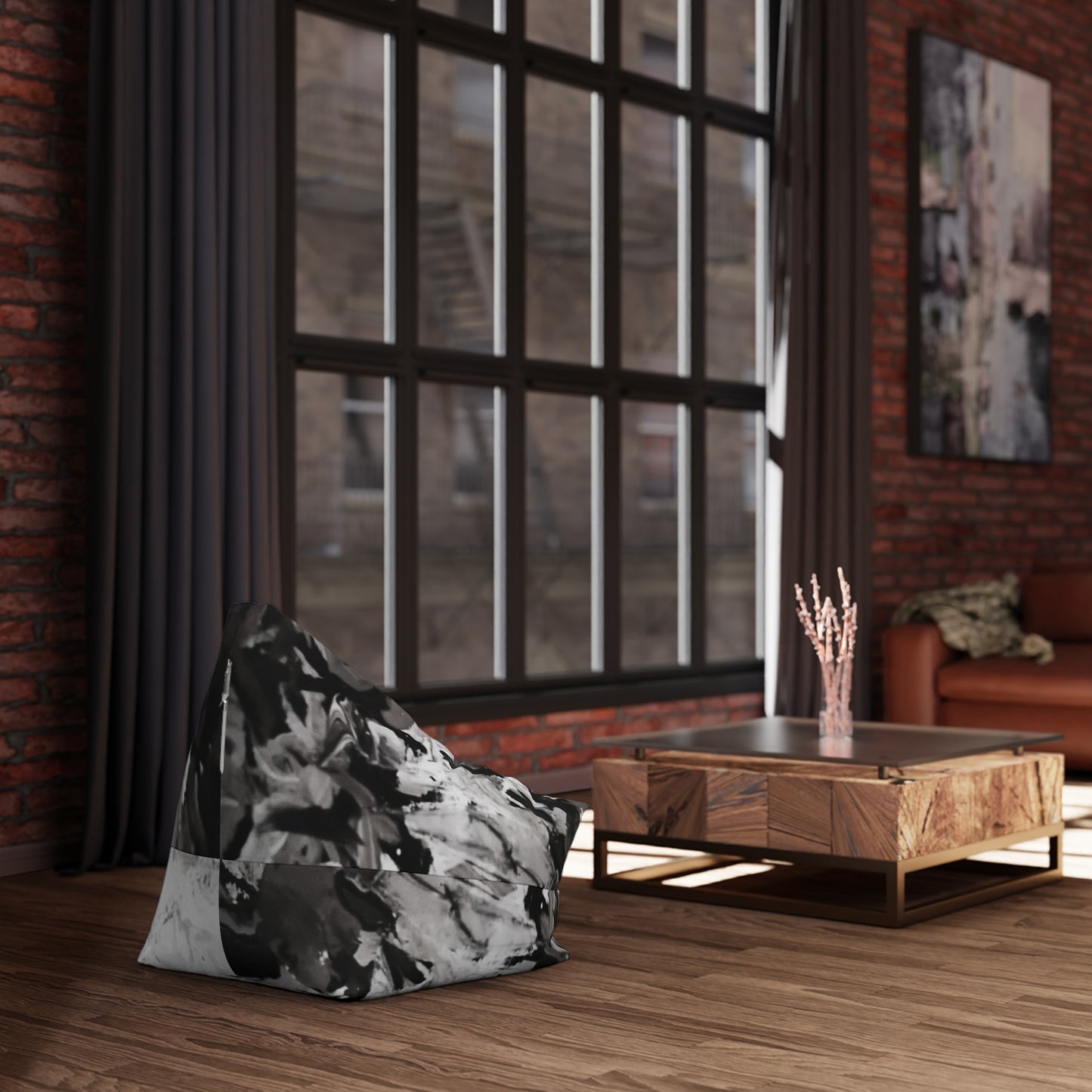 The Artist's Palette by Farooq: In The Shadows Bean Bag Chair Cover