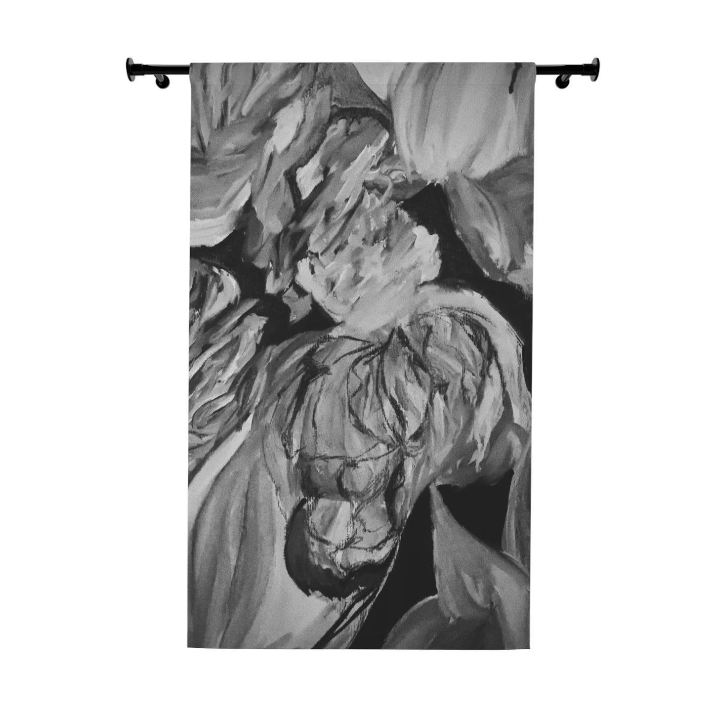 The Art of Petals by Farooq: In the Shadows Window Curtains (1 Piece)