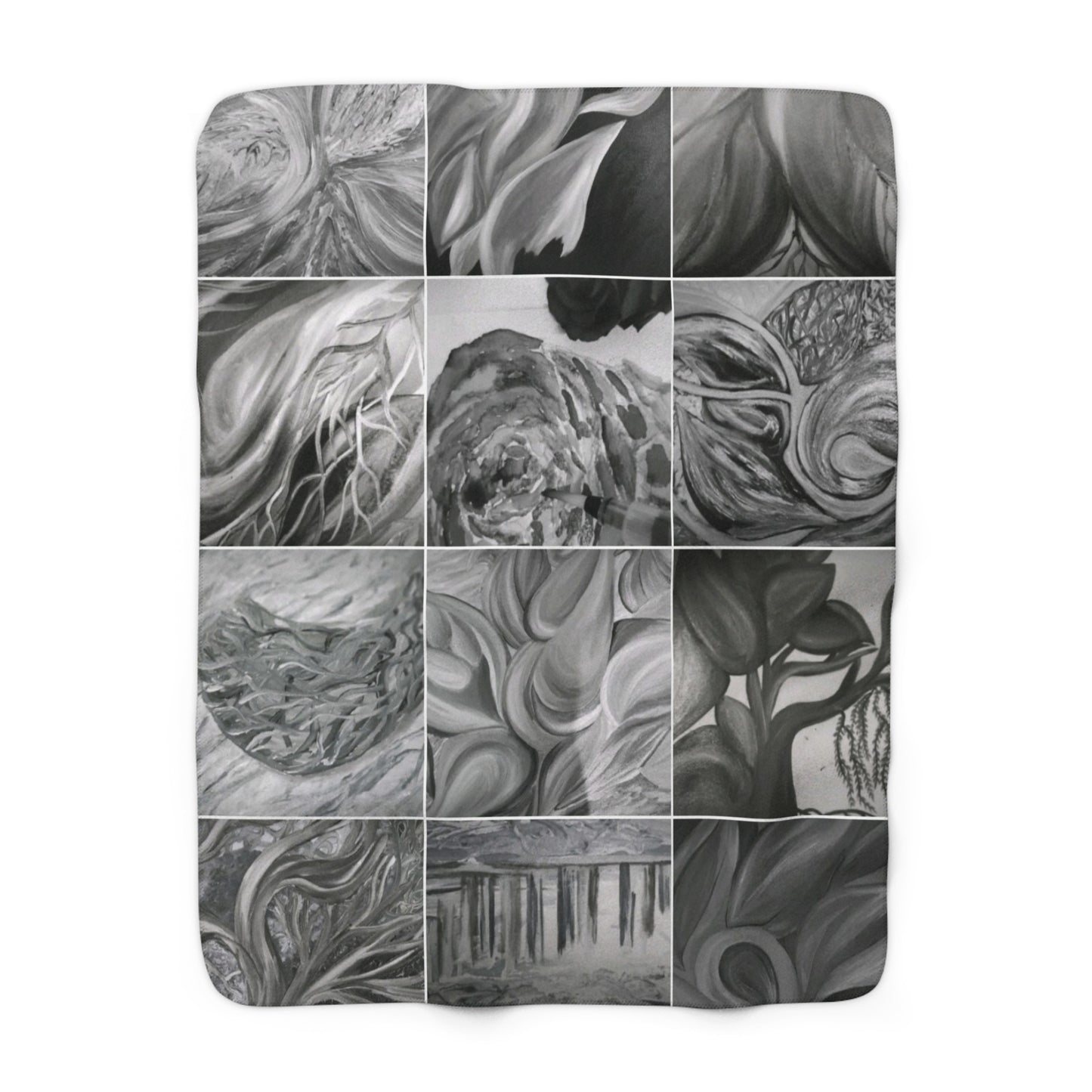 Ethereal by Farooq: In The Shadows Sherpa Fleece Blanket