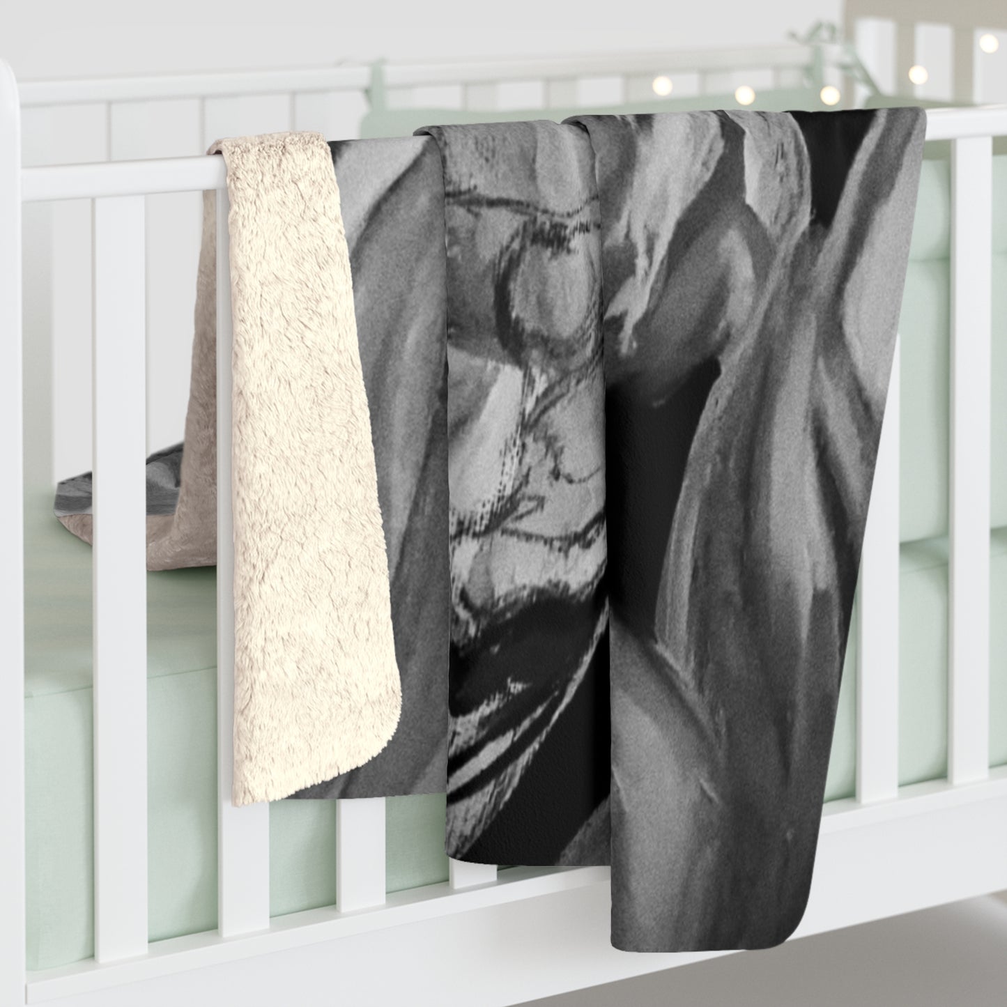 The Art of Petals by Farooq: In the Shadows Sherpa Fleece Blanket
