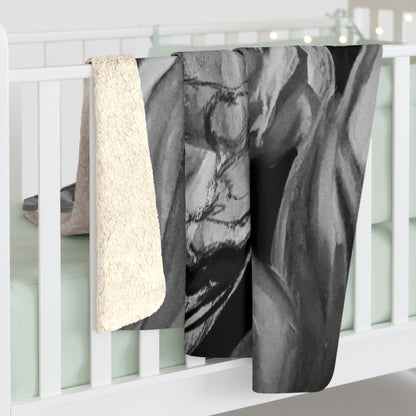 The Art of Petals by Farooq: In the Shadows Sherpa Fleece Blanket