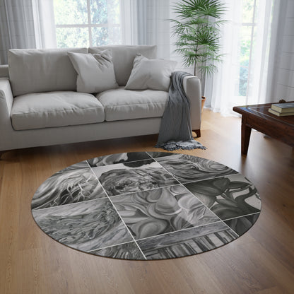 Ethereal by Farooq: In the Shadows Round Rug