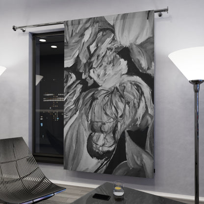 The Art of Petals by Farooq: In the Shadows Window Curtains (1 Piece)