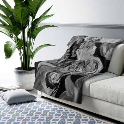 The Art of Petals by Farooq: In the Shadows Sherpa Fleece Blanket