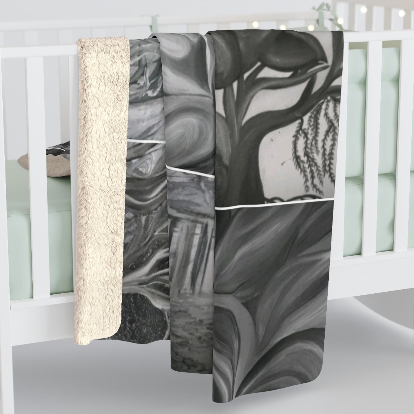 Ethereal by Farooq: In The Shadows Sherpa Fleece Blanket