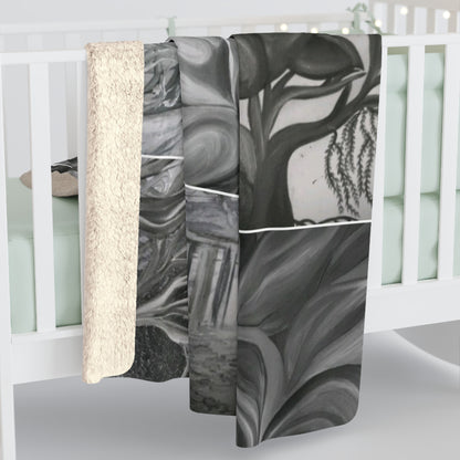 Ethereal by Farooq: In The Shadows Sherpa Fleece Blanket