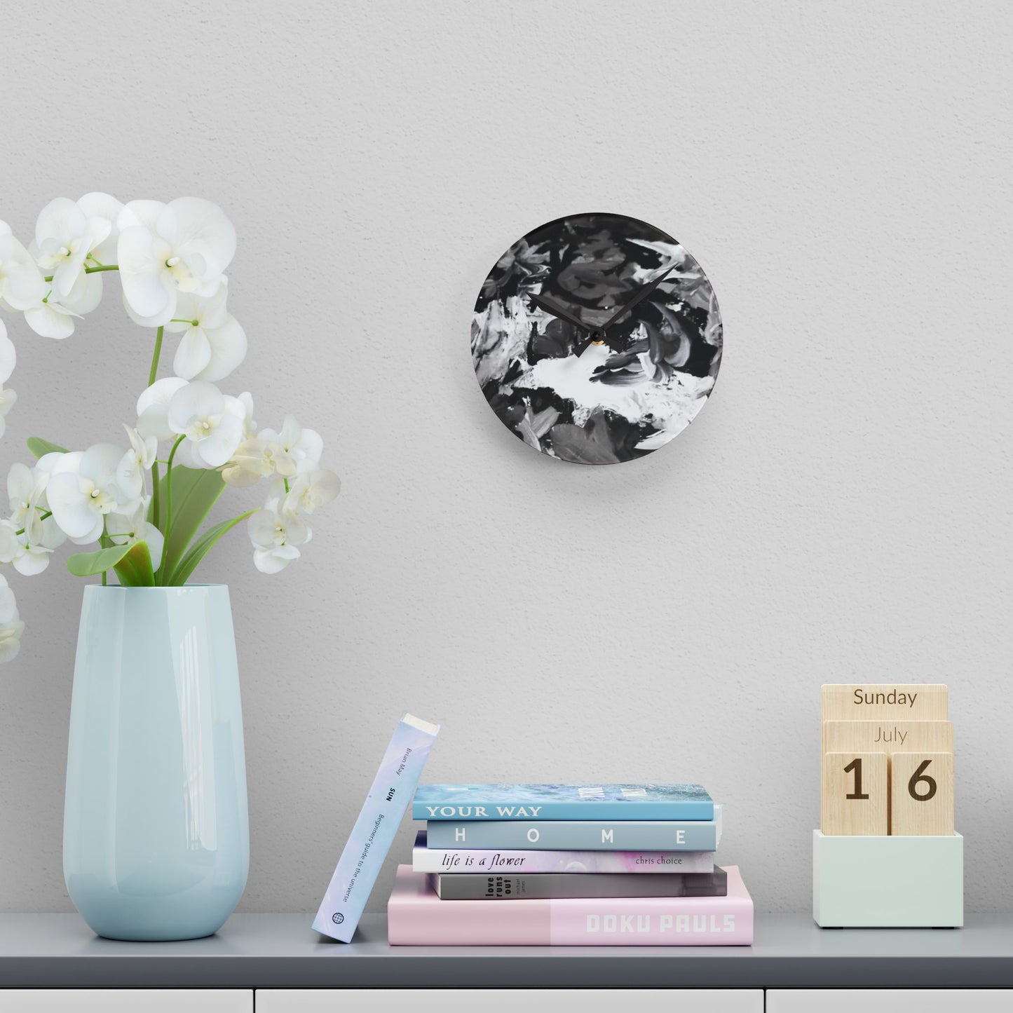 The Artist's Palette by Farooq: In The Shadows Clock
