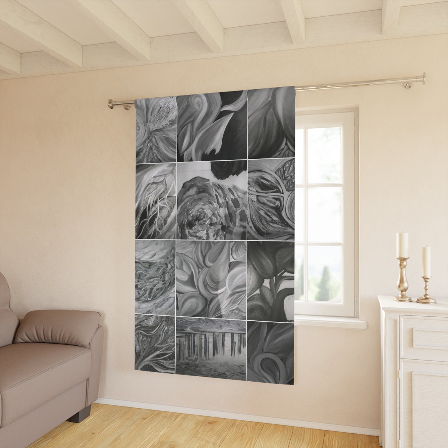 Ethereal by Farooq: In The Shadows Window Curtains (1 Piece)