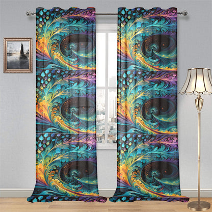 The Rhythm of Expression Curtain (Two-Piece)