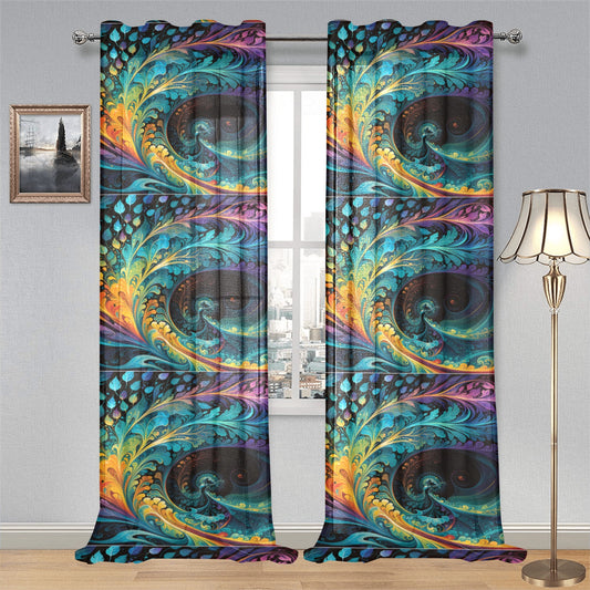 The Rhythm of Expression Curtain (Two-Piece)