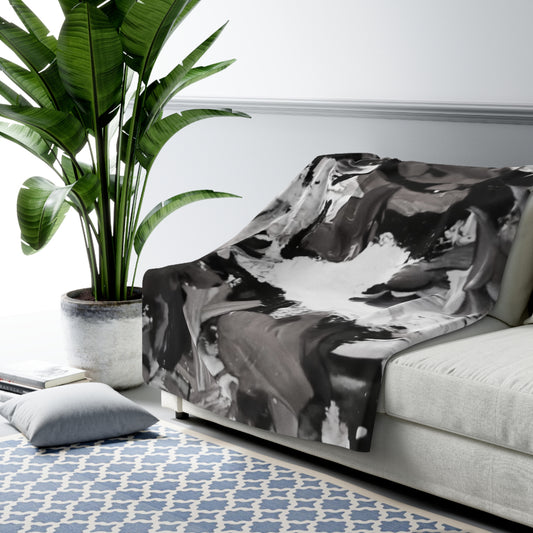 The Artist's Palette by Farooq: In The Shadows Sherpa Fleece Blanket