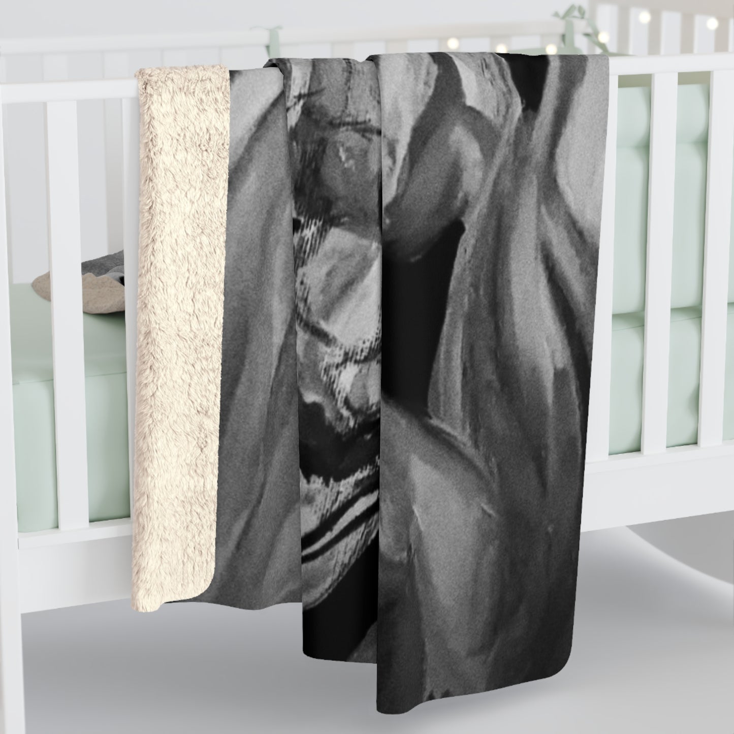 The Art of Petals by Farooq: In the Shadows Sherpa Fleece Blanket