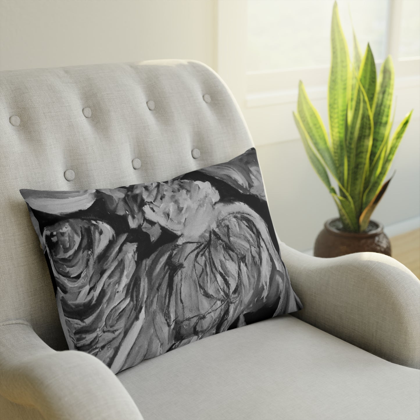The Art of Petals by Farooq: In the Shadows Pillow