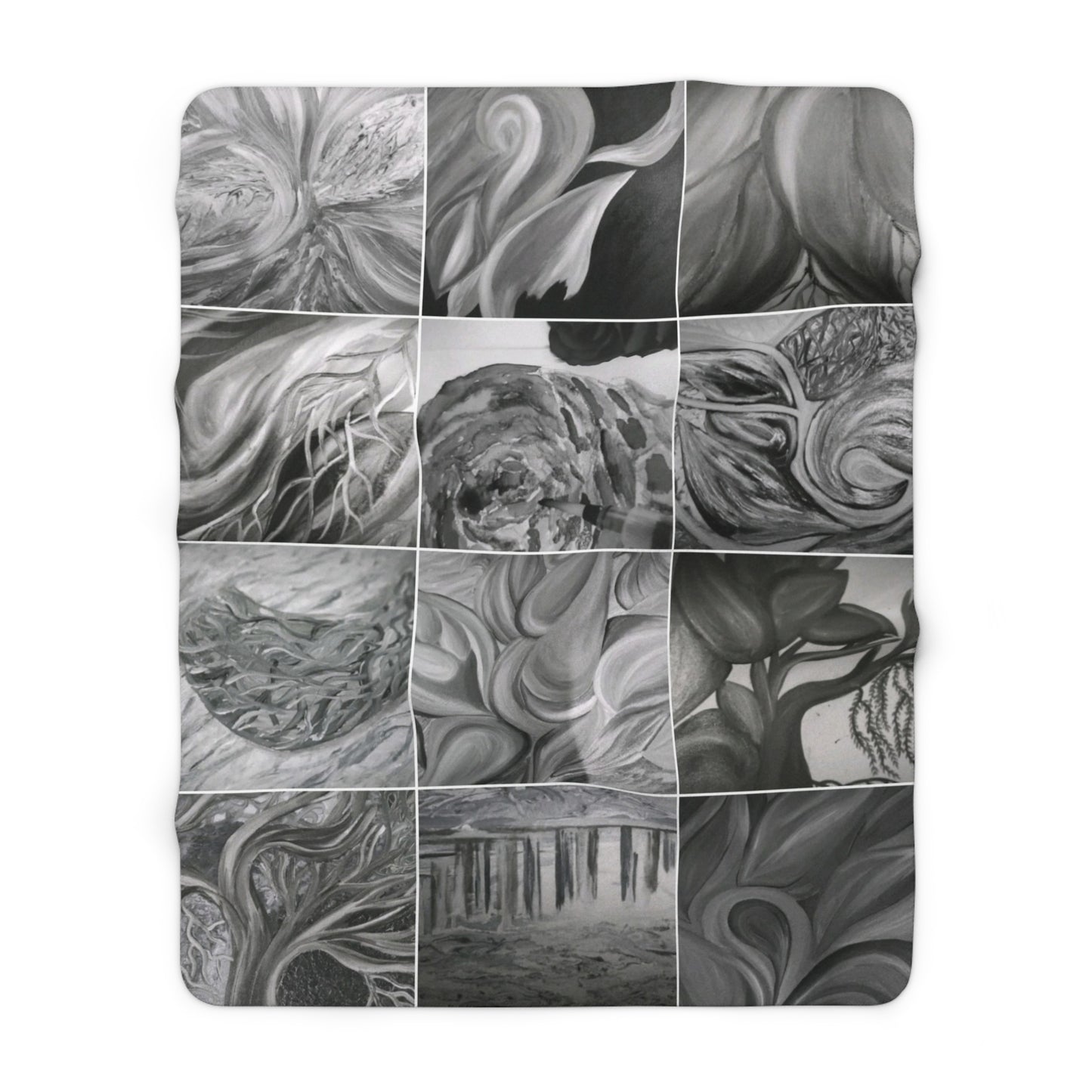 Ethereal by Farooq: In The Shadows Sherpa Fleece Blanket