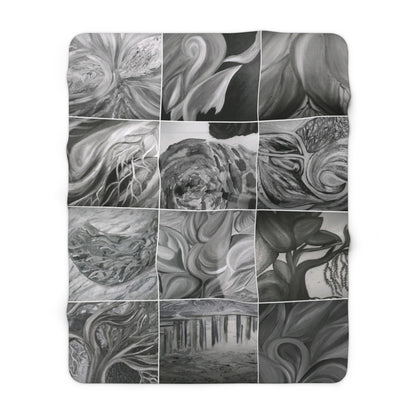 Ethereal by Farooq: In The Shadows Sherpa Fleece Blanket