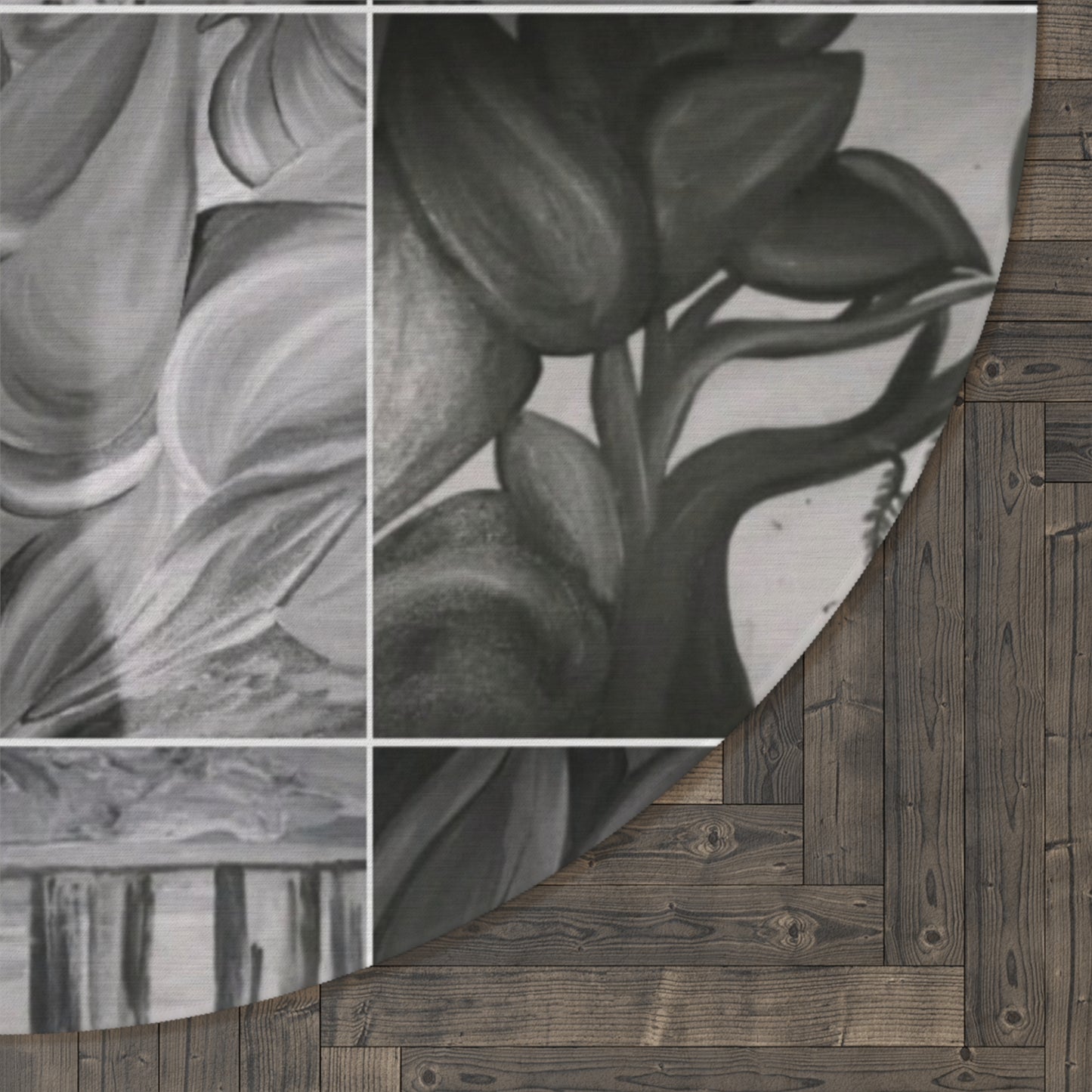 Ethereal by Farooq: In the Shadows Round Rug
