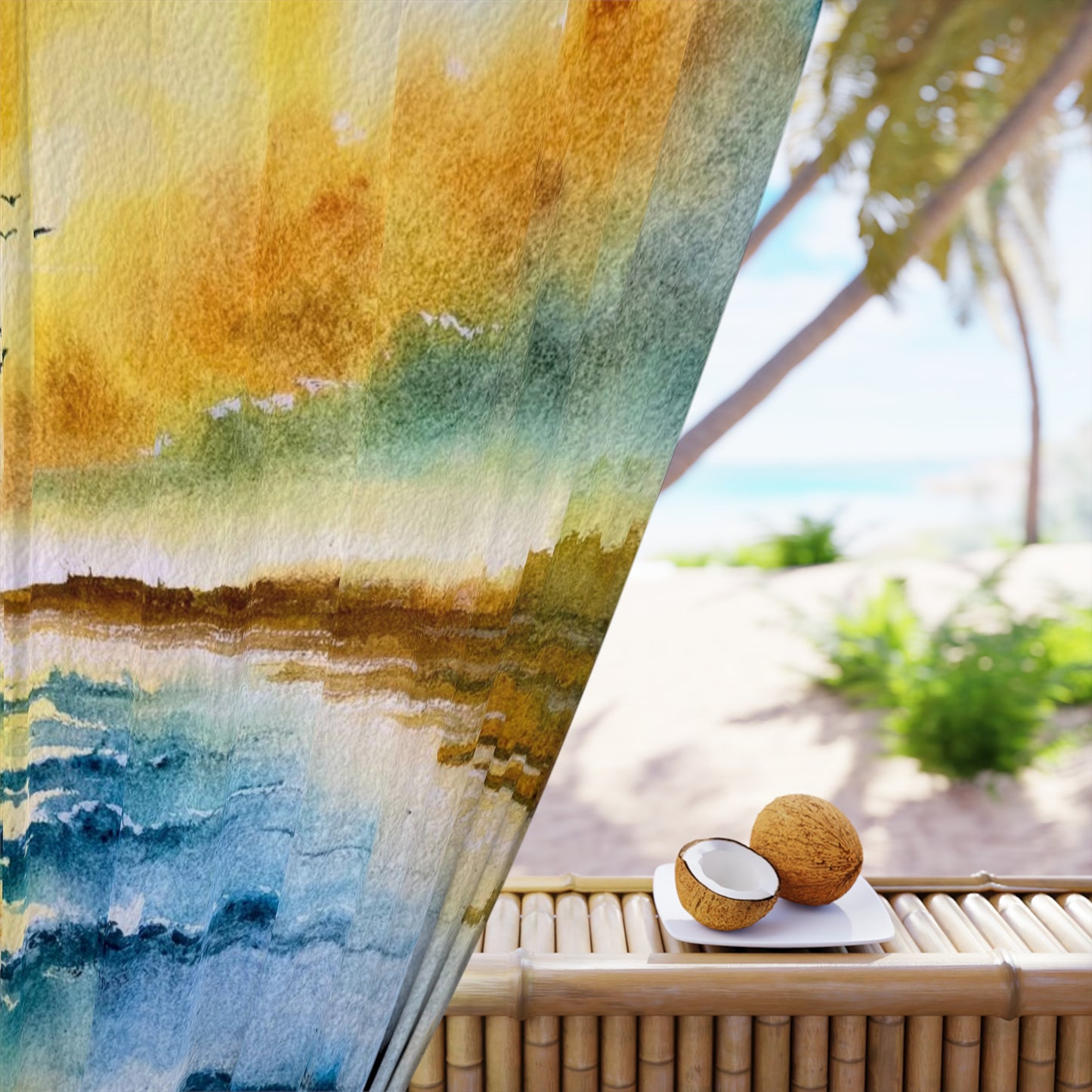 Eternal Shores Window Curtains (1 Piece)