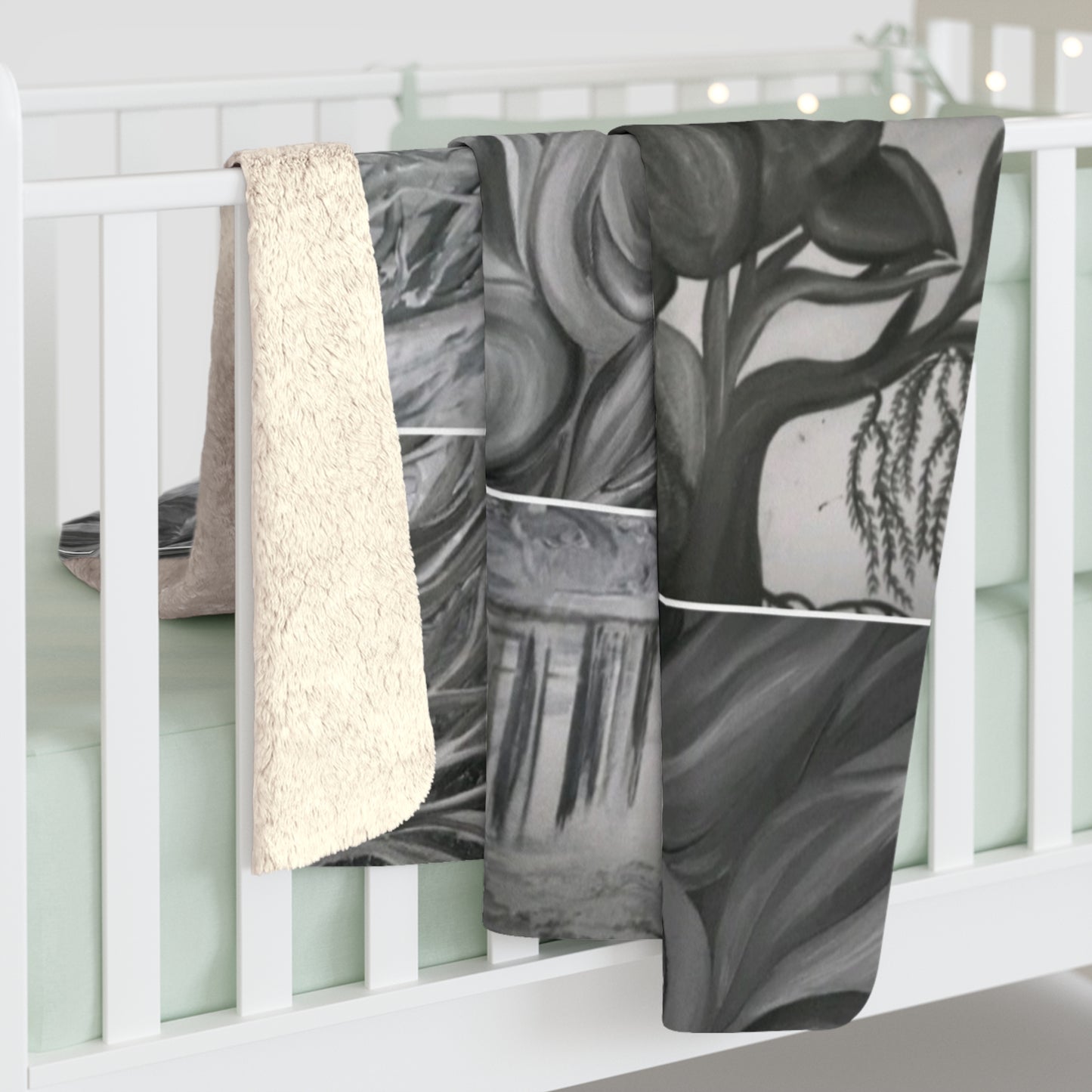 Ethereal by Farooq: In The Shadows Sherpa Fleece Blanket