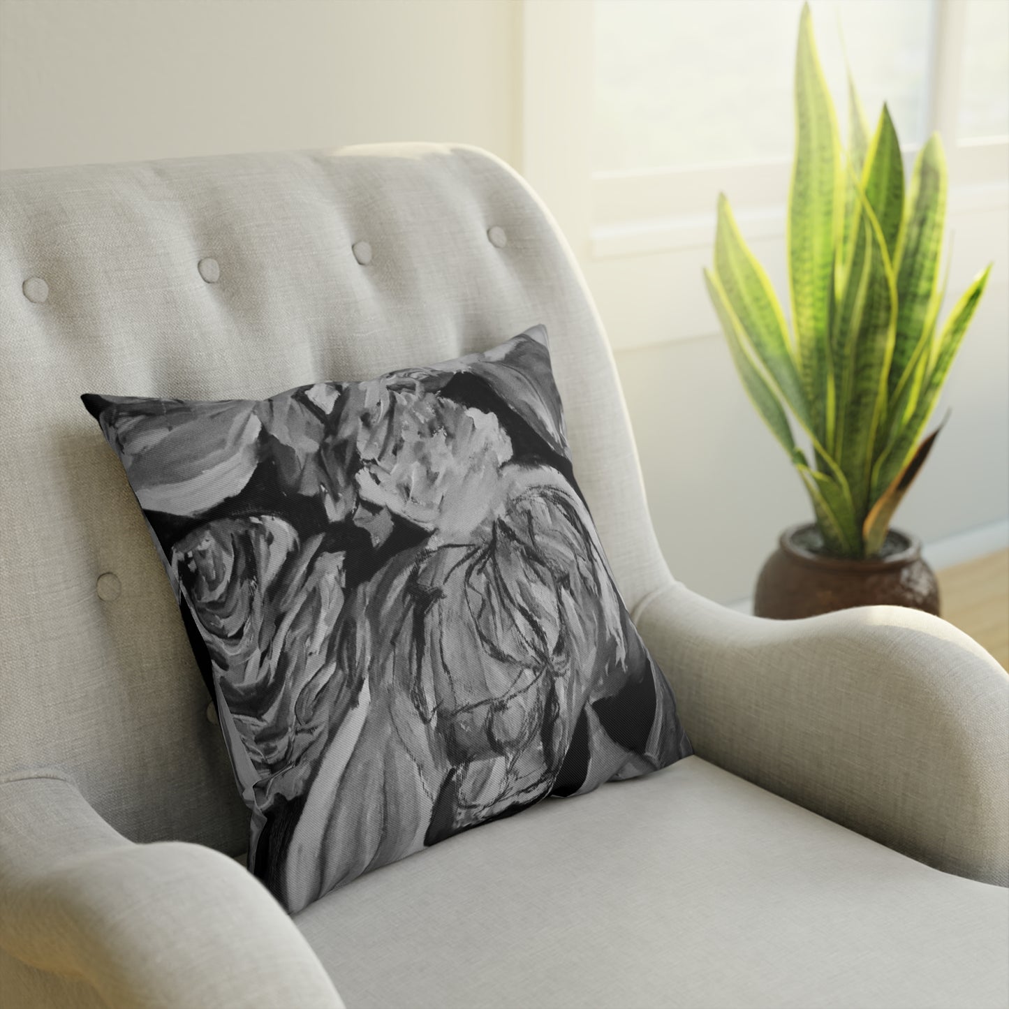 The Art of Petals by Farooq: In the Shadows Pillow