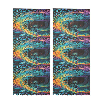 The Rhythm of Expression Curtain (Two-Piece)