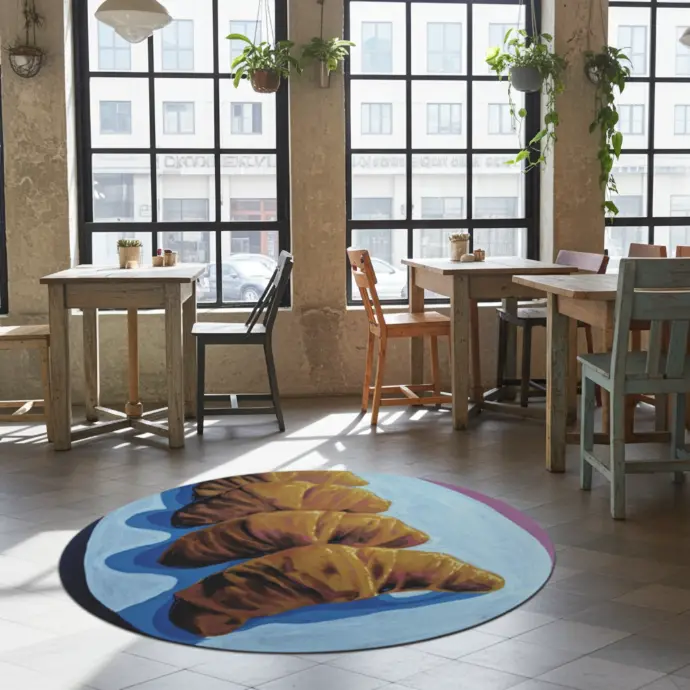 [tj1] Simon Pink Round Rug