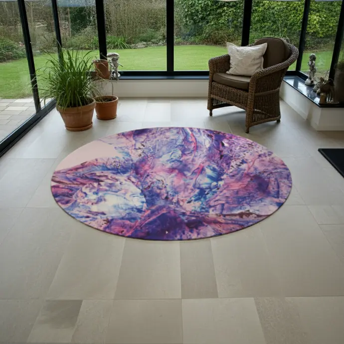 [butterfly-by-lu-meng] Butterfly Round Rug