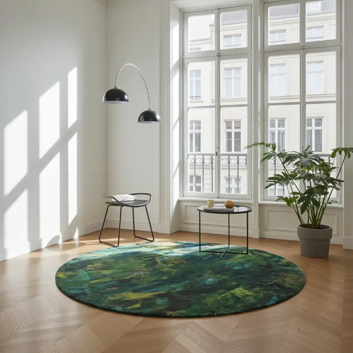 [the-woods-and-the-trees-by-catherine-sweet] The Woods and The Trees Round Rug