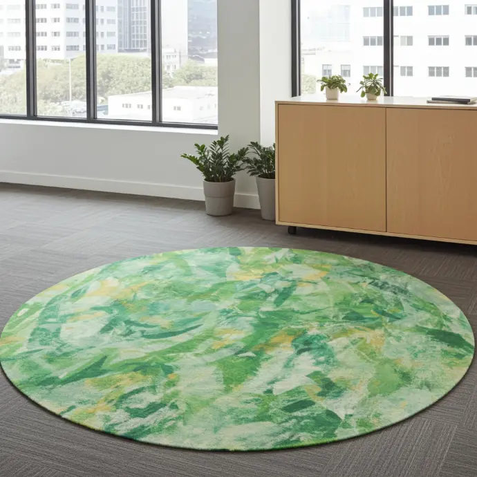 [windswept-whispers-of-comfort-light-cube-lamp] Windswept Whispers of Comfort Round Rug
