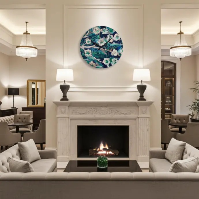 [alendrohome] Flowers at Water Wall Clock