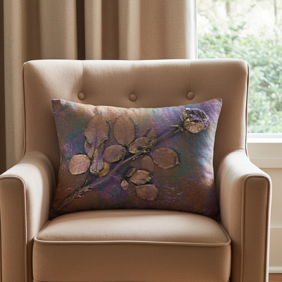 Painting by Dr Amy Marschall Cushion 