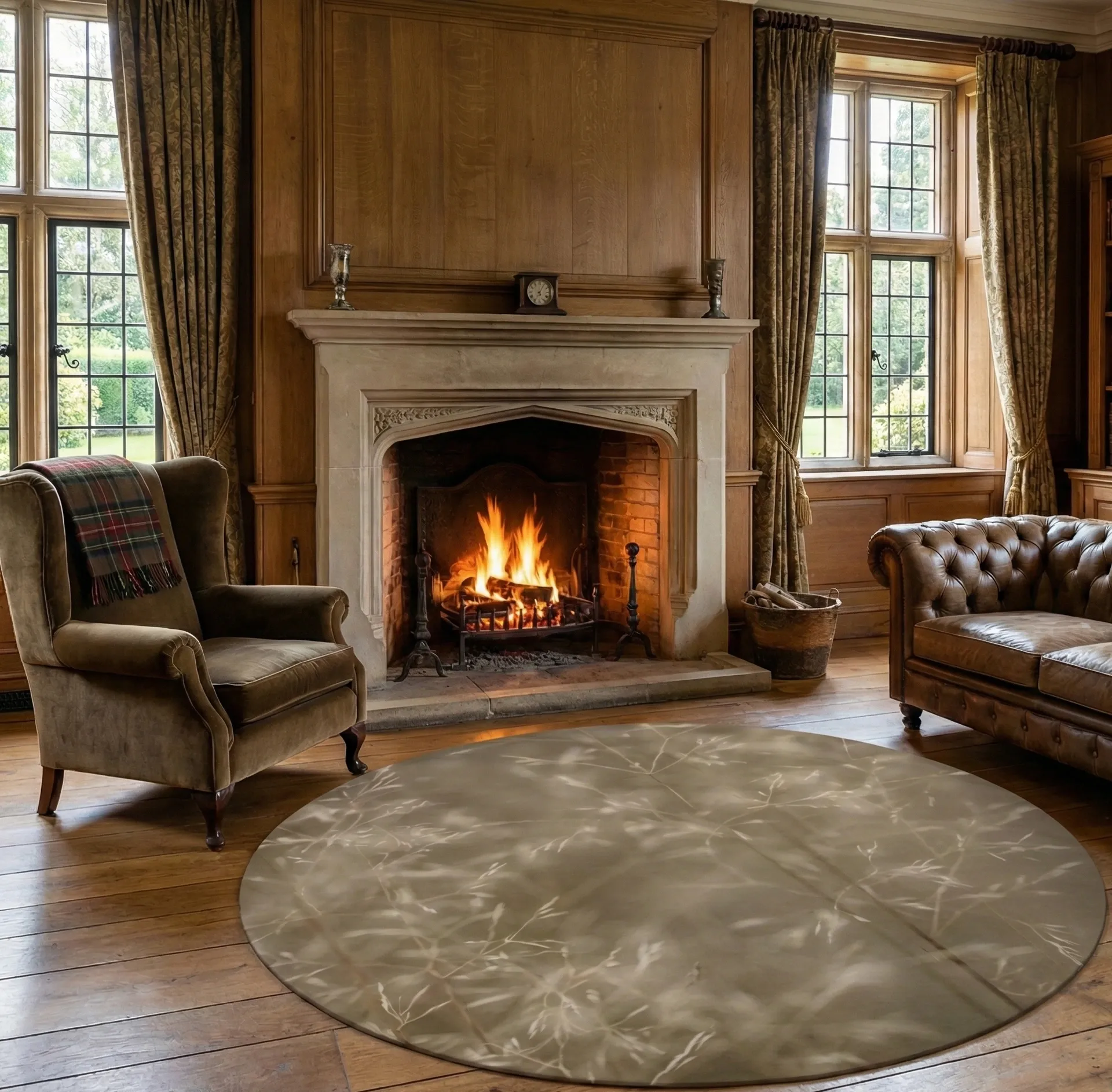 Kat Mahale Round Rug 