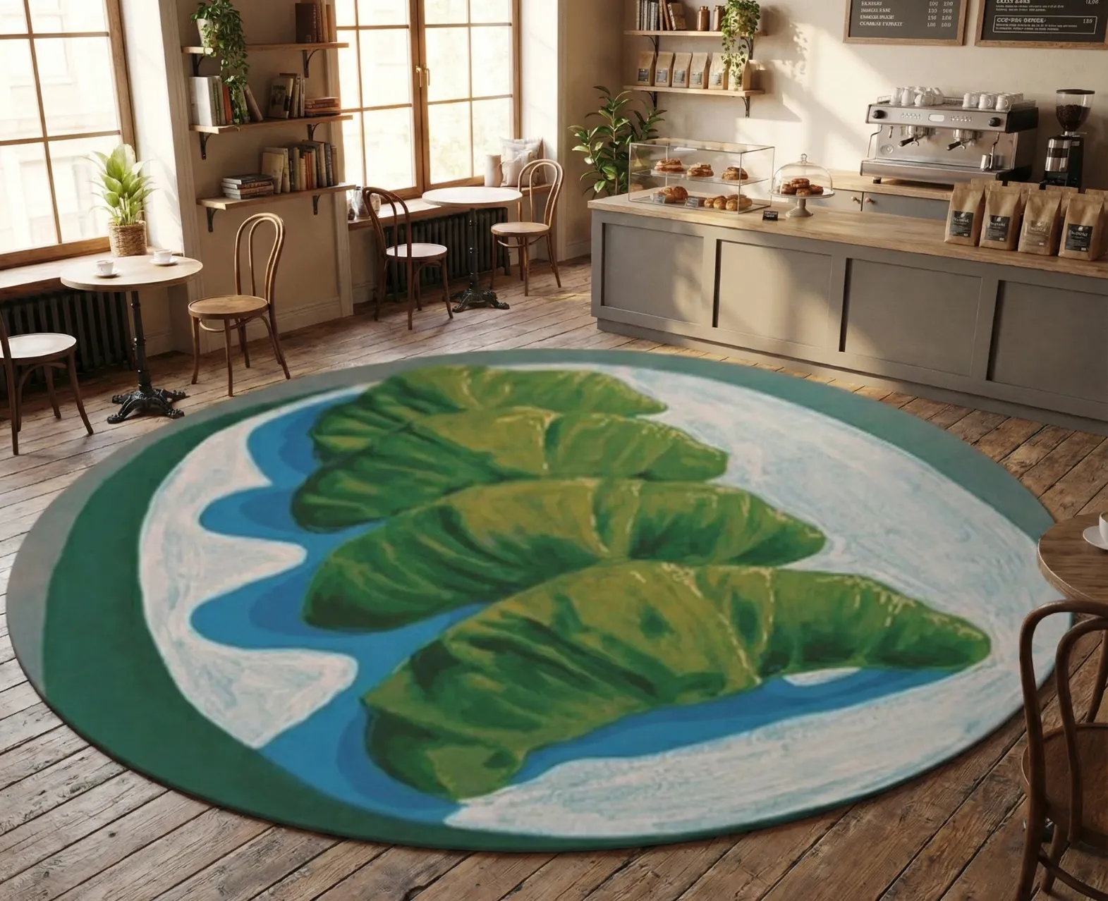 Jade Stone Round Rug