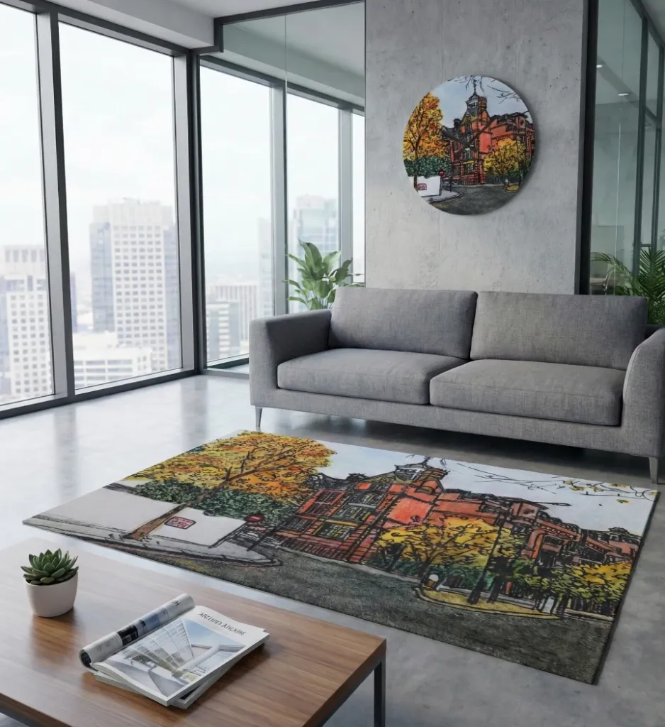 The Golden Season Wall Clock