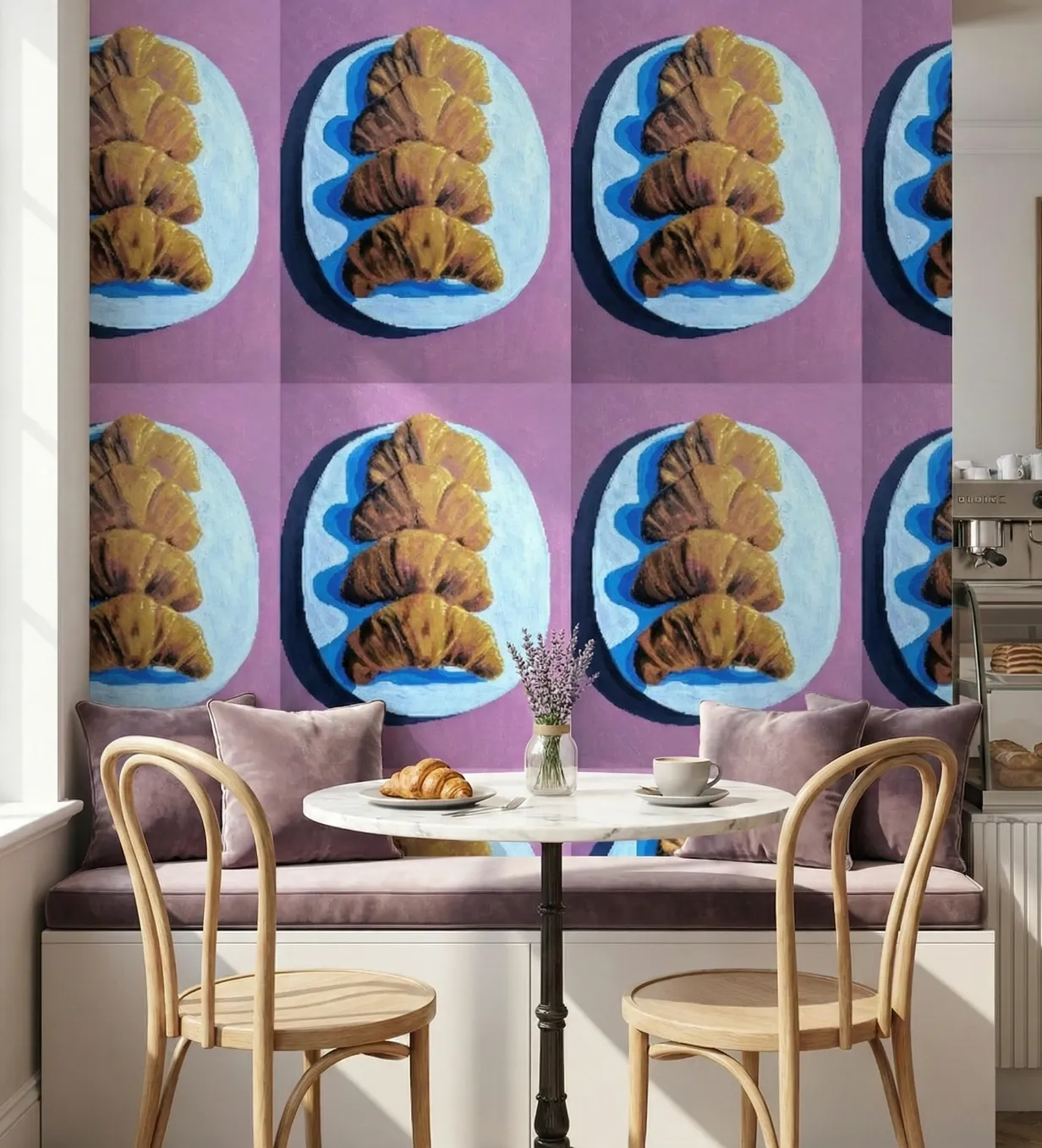 Simon Pink Wallpaper