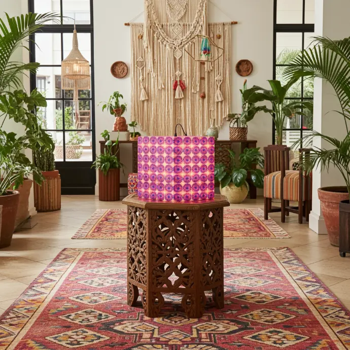 [safety-net-circles-by-uta-feinstein] Net Circles Luminary